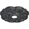 Ekena Millwork Rotherham Ceiling Medallion (Fits Canopies up to 3 1/2"), 18"OD x 3 1/2"ID x 1 1/2"P, Pewter CM17ROPES - alternate 2